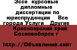 Эссе, курсовые, дипломные, диссертации по юриспруденции! - Все города Услуги » Другие   . Красноярский край,Сосновоборск г.